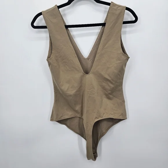 Intimately Free People Keep It Sleek Bodysuit Neutral Size M - Picture 4 of 7
